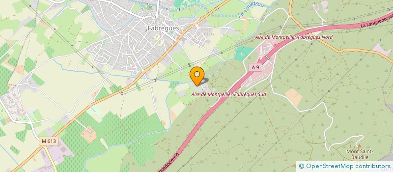 localisation de l'entreprise SCI ALGA  FABREGUES