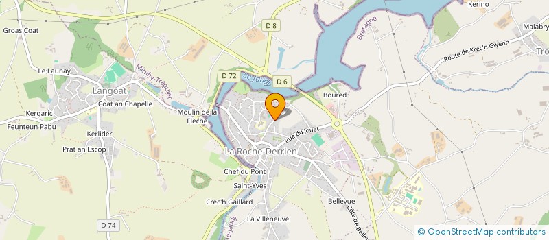 localisation de l'entreprise SCI ALGALU  LA ROCHE-JAUDY