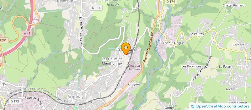 localisation de l'entreprise SCI ALGAMANO  ARGONAY