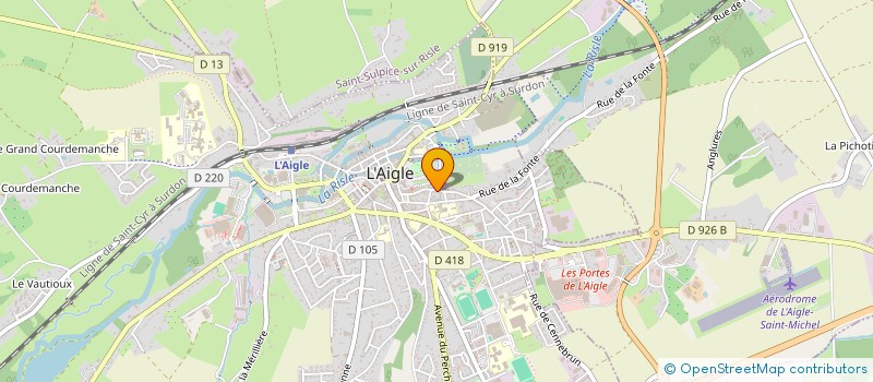 localisation de l'entreprise SCI ALGANE à L'AIGLE