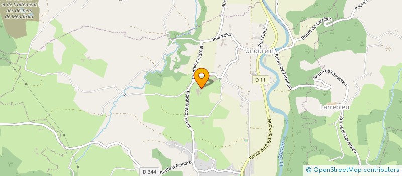 localisation de l'entreprise SCI ALGARREKILAN  ESPES-UNDUREIN