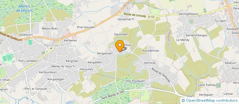 localisation de l'entreprise SCI ALGATHE  PENMARCH