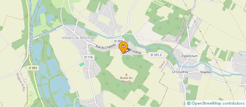 localisation de l'entreprise SCI ALGEM APHAO à VILLIERS-LE-MORHIER