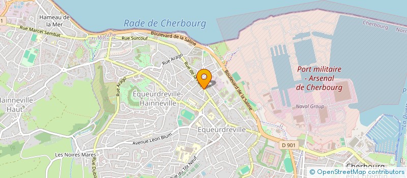 localisation de l'entreprise SCI ALGER D21 à CHERBOURG-EN-COTENTIN