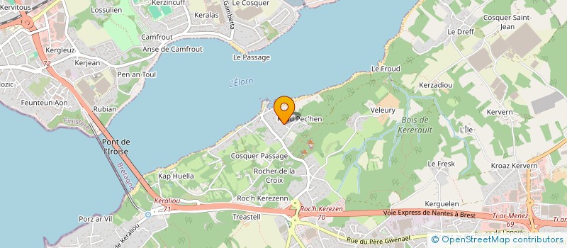 localisation de l'entreprise SCI ALGESIRAS  PLOUGASTEL-DAOULAS