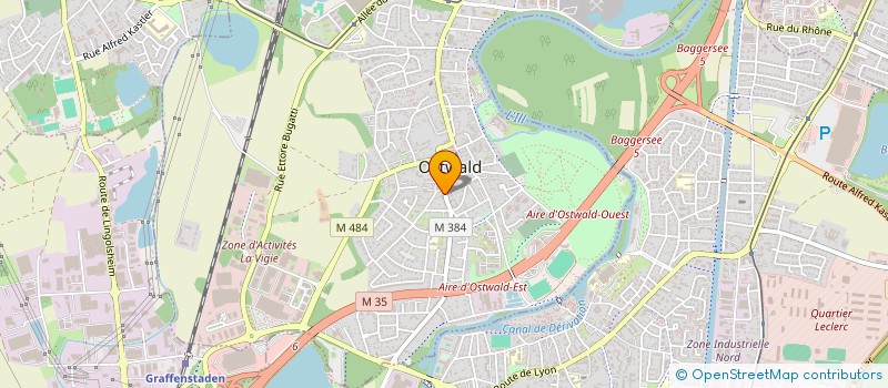 localisation de l'entreprise SCI ALGHI  OSTWALD