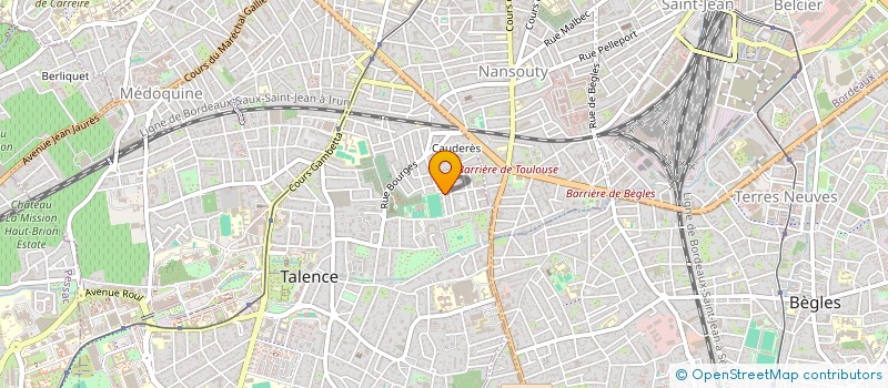 localisation de l'entreprise SCI ALGI  TALENCE