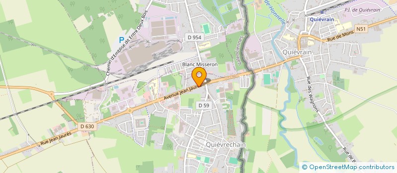 localisation de l'entreprise SCI ALGLAVE ET MARTIN  QUIEVRECHAIN