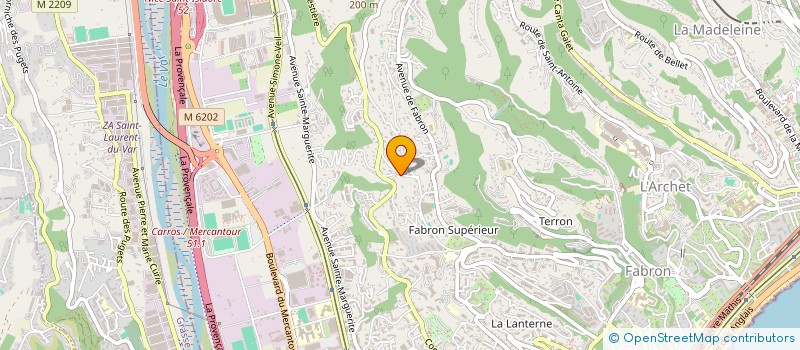 localisation de l'entreprise SCI ALGO à NICE