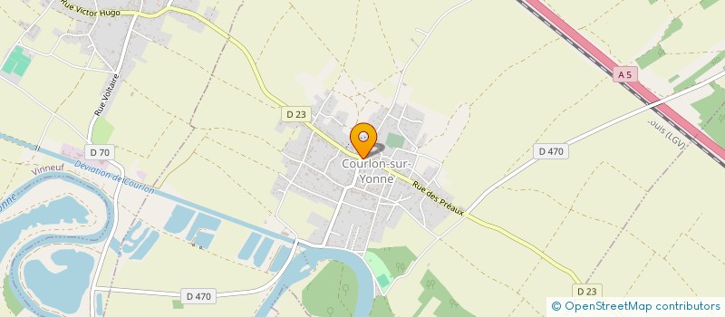 localisation de l'entreprise SCI ALGO  COURLON-SUR-YONNE