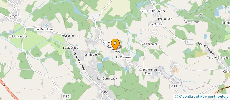 localisation de l'entreprise SCI ALGO  SAINT-GENCE