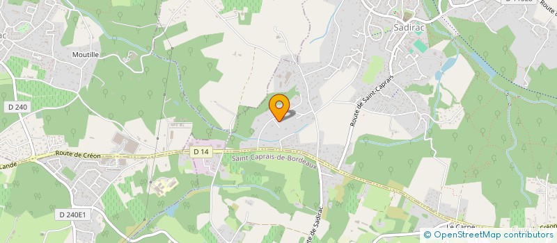 localisation de l'entreprise SCI ALGO  SADIRAC