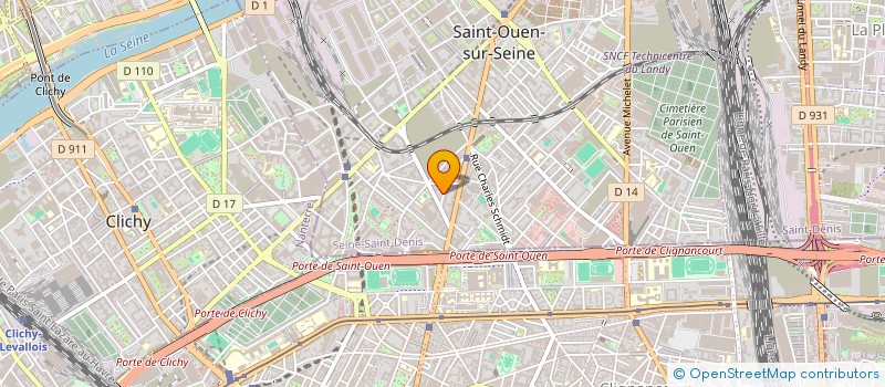 localisation de l'entreprise SCI ALGO IMMOBILIER à SAINT-OUEN-SUR-SEINE