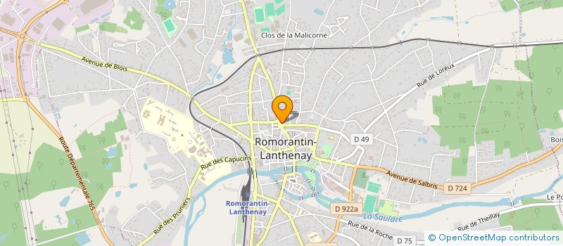 localisation de l'entreprise SCI ALGOYA  ROMORANTIN-LANTHENAY