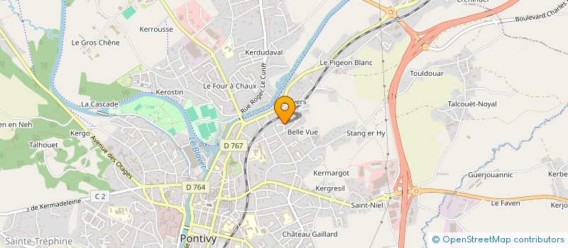 localisation de l'entreprise SCI ALGUERO  PONTIVY