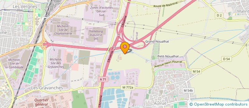 localisation de l'entreprise SCI ALGUI  CLERMONT-FERRAND