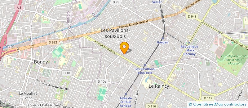 localisation de l'entreprise SCI ALH  LES PAVILLONS-SOUS-BOIS