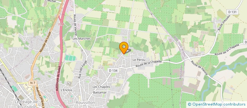 localisation de l'entreprise SCI ALHAN  ROUSSILLON