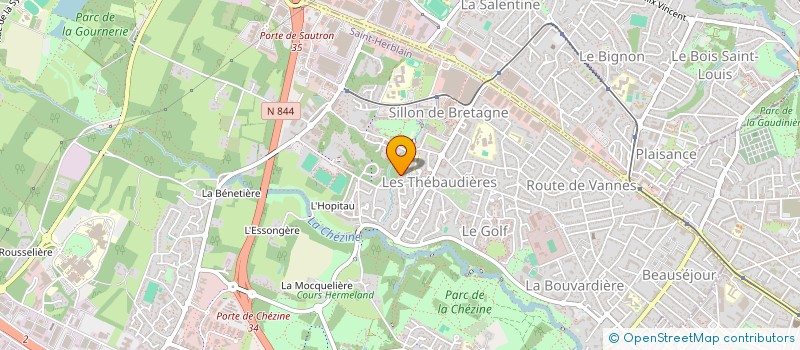 localisation de l'entreprise SCI ALHENA  SAINT-HERBLAIN