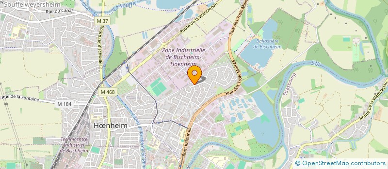 localisation de l'entreprise SCI ALHENA ALSACE  HNHEIM