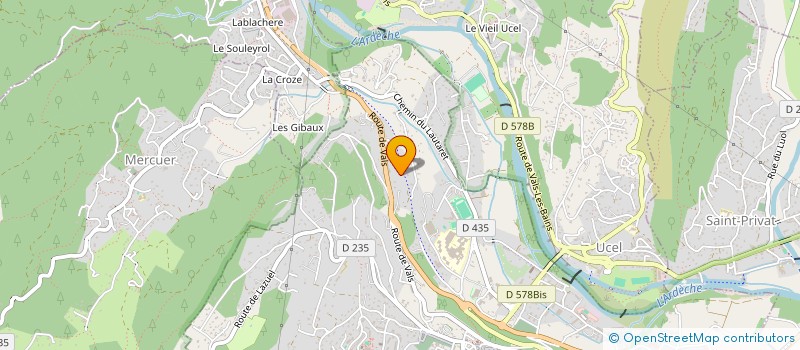 localisation de l'entreprise SCI ALHERTE à AUBENAS