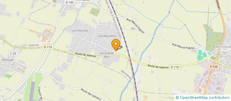 localisation de l'entreprise SCI ALI GUAHDOUR  MONTELIER