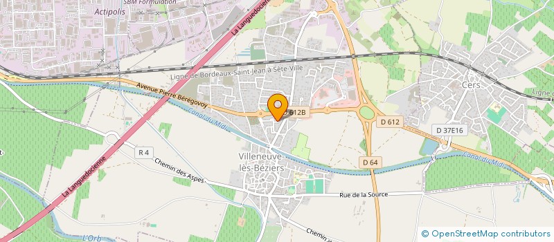 localisation de l'entreprise SCI ALI HASAN  VILLENEUVE-LES-BEZIERS