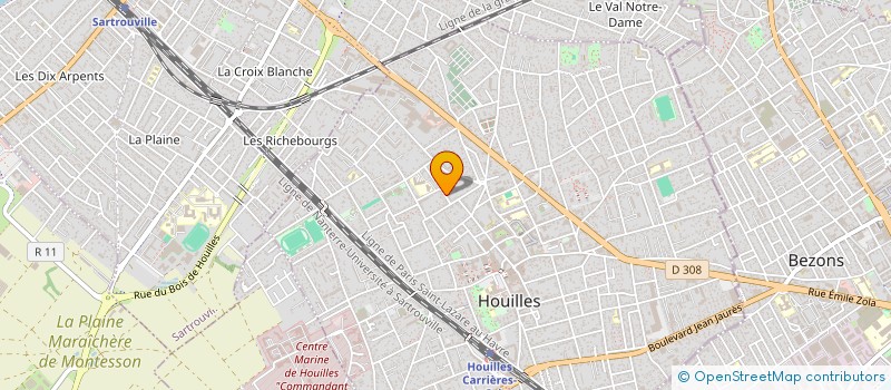 localisation de l'entreprise SCI ALI-M  HOUILLES