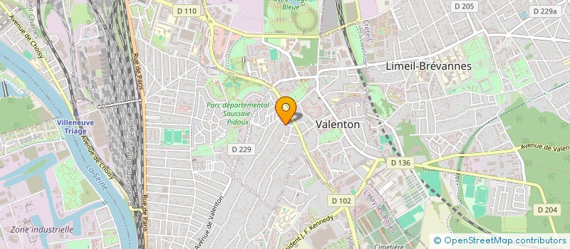 localisation de l'entreprise SCI ALIA à VALENTON