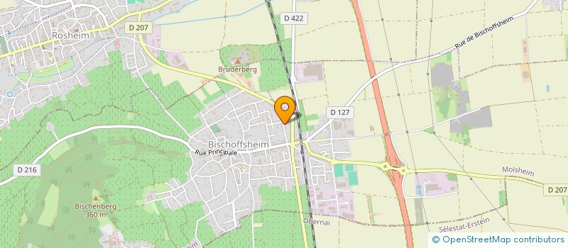 localisation de l'entreprise SCI ALIAJE  BISCHOFFSHEIM