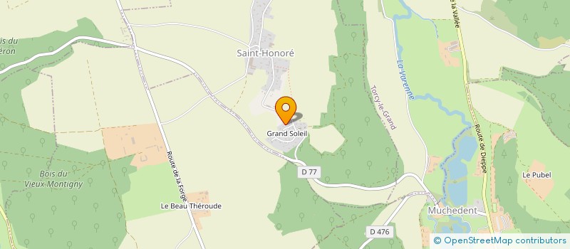 localisation de l'entreprise SCI ALIAM à SAINT-HONORE