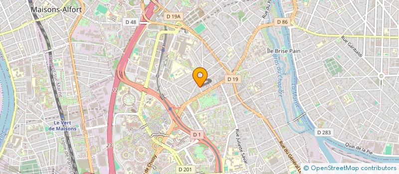 localisation de l'entreprise SCI ALIAPRIM à CRETEIL