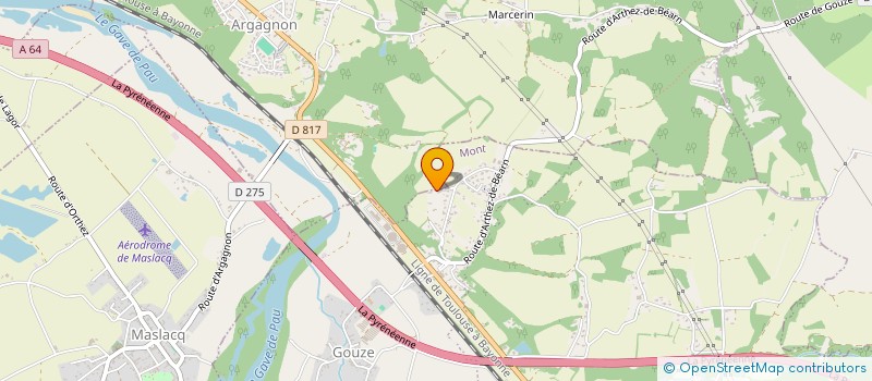 localisation de l'entreprise SCI ALIBERRY  ORTHEZ