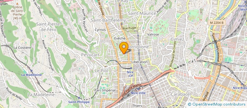 localisation de l'entreprise SCI ALICE à NICE
