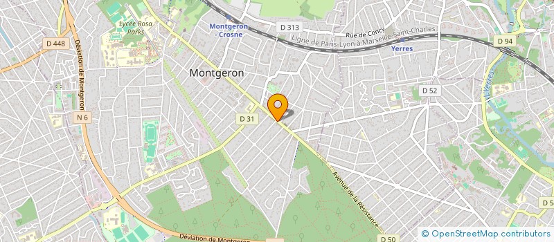 localisation de l'entreprise SCI ALICE à MONTGERON