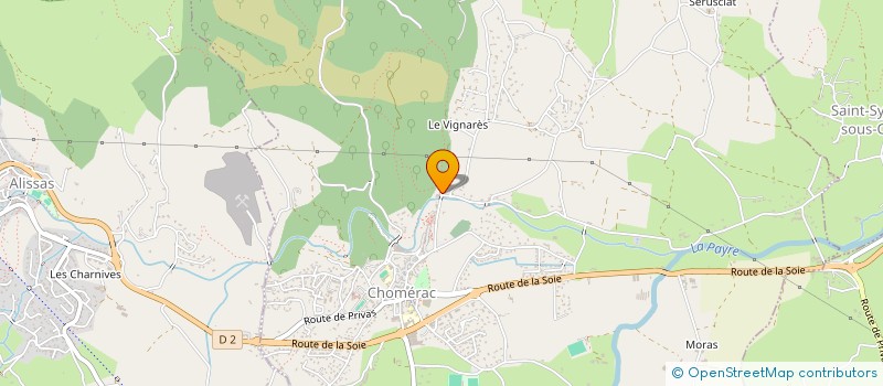 localisation de l'entreprise SCI ALICE  CHOMERAC