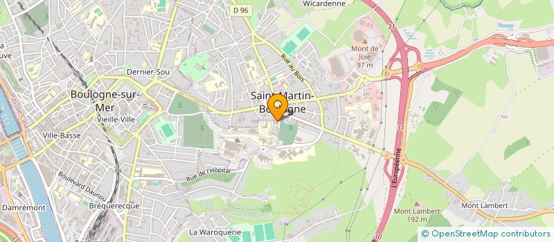 localisation de l'entreprise SCI ALICE ET LUCIE à SAINT-MARTIN-BOULOGNE