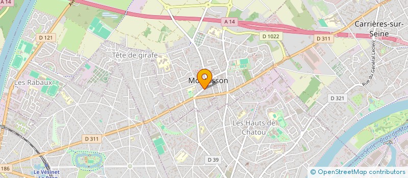 localisation de l'entreprise SCI ALICE & LAURENT DE MONTESSON  MONTESSON