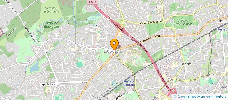 localisation de l'entreprise SCI ALICE MEDIA STORE  PESSAC