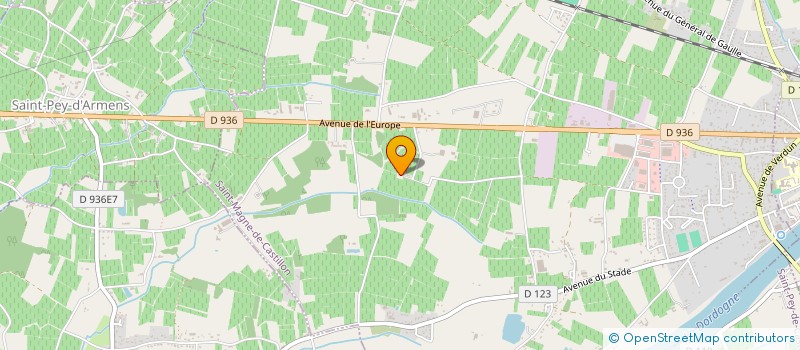 localisation de l'entreprise SCI ALICE.V  SAINT-MAGNE-DE-CASTILLON