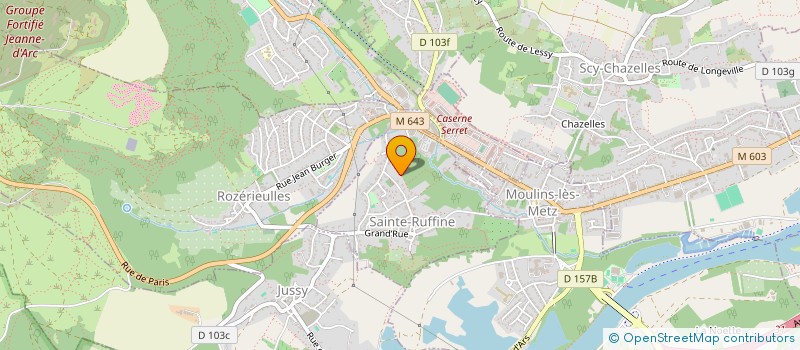 localisation de l'entreprise SCI ALICEL  SAINTE-RUFFINE