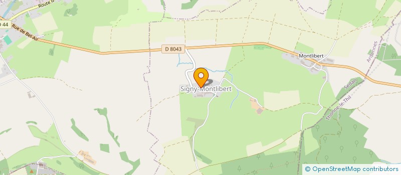 localisation de l'entreprise SCI ALICEO  SIGNY-MONTLIBERT