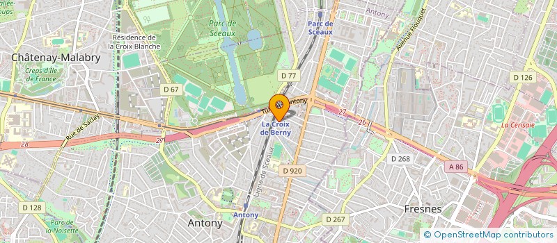 localisation de l'entreprise SCI ALICIA 2 à ANTONY