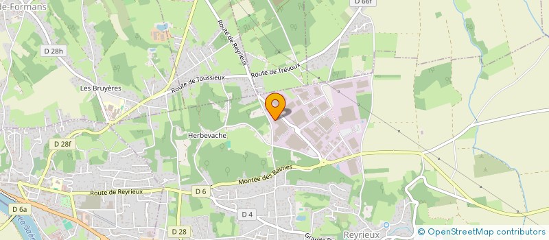 localisation de l'entreprise SCI ALIDAM à REYRIEUX