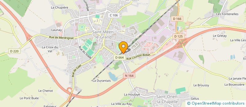 localisation de l'entreprise SCI ALIDORE  SAINT-MEEN-LE-GRAND