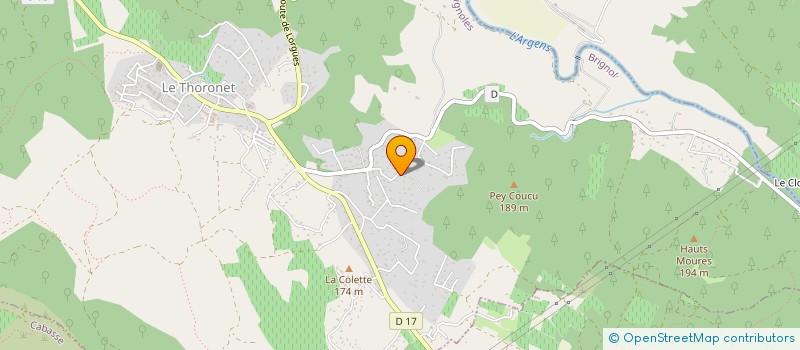 localisation de l'entreprise SCI ALIENOR  LE THORONET