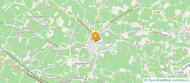 localisation de l'entreprise SCI ALIENOR  SAINT-EMILION