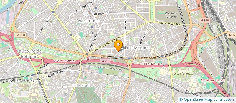 localisation de l'entreprise SCI ALIENOR à LILLE