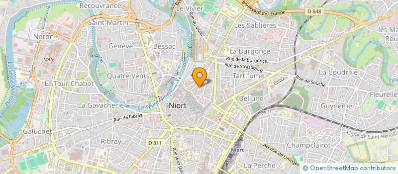 localisation de l'entreprise SCI ALIENOR D'AQUITAINE  NIORT