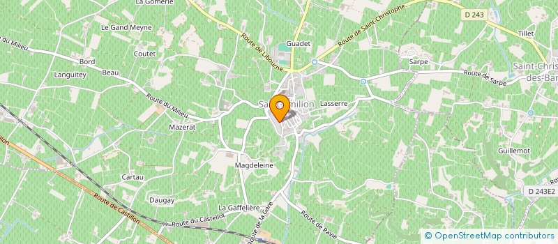 localisation de l'entreprise SCI ALIENOR GRANDE FONTAINE  SAINT-EMILION